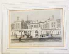 Handcoloured engraving "The Admiralty,