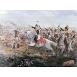 Limited edition print, 76/1100 by Cranstons Fine Art
"La Charge", Battle of Waterloo,