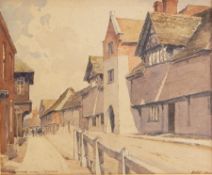 Rose (20th century) 
Watercolour 
"The Grammar School at Steyning", signed and dated 1924,