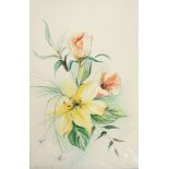 Margaret Murray 
Two limited edition prints
"Sun Ray Lily I", 8/100, signed in pencil,