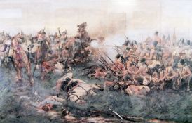 Print of Royal Glosters in battle,