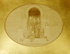 Victorian portrait photograph in ornate gilt frame