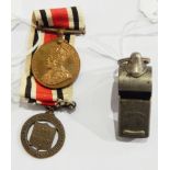 Two medals "Metropolitan Special Constabulary Long Service 1914" together with "For Faithful