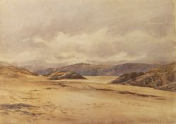 Charles James Adams (1859-1931)
Watercolour
"Sands near Portmadoc, near North Wales",