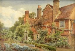 Charles James Adams (1859-1931)
Watercolour
Cottage with vegetable garden in foreground, signed, 27.