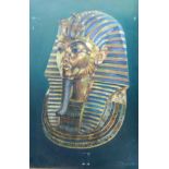 Dennis Lascelles (1949) 
Oil on canvas 
The Burial Mask of Tutankhamun, signed and dated 1982,