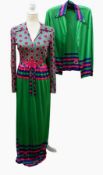 1970's Italian polyester 'Domitilla' dress made for Libertys,