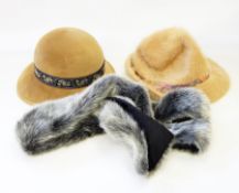 A large selection of Kangol hats in felt, wool, linen, etc.