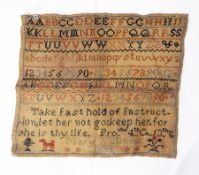 A sampler dated 1833, Mary Williams,