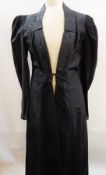 Various vintage coats including a satin opera coat, a brown velvet opera coat,