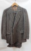 Various vintage gentlemens tweed suits including a Christian Dior suit, double-breasted,