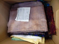Quantity of Thai silk fabric (1 box)
