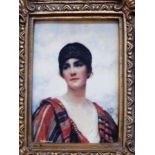 Reproduction picture Head and shoulders portrait of a lady,