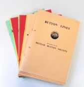 A large quantity of "Button Lines", "The Journal of the British Button Society",