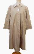 Various coats and mackintoshes including a Burberry trench coat, a Burberry windcheater,