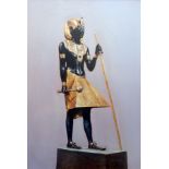 Dennis Lascelles (1949) 
Oil on canvas
Pharaoh statue, signed and dated 1982,