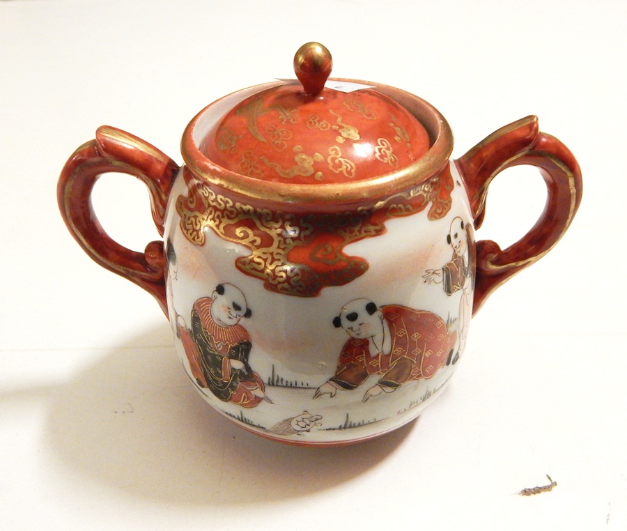 Japanese Kutani teapot, - Image 3 of 3