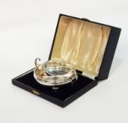 George V two-handled bonbon dish on tab feet, Birmingham 1939, Larsson Limited, 4oz,