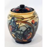 A Moorcroft 'Hartgring' jar, ovoid, lidded, dated 2002 to base,