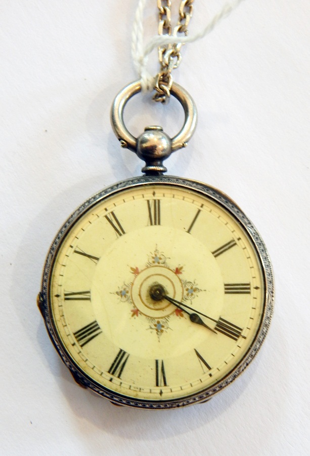 Lady's 9ct gold wristwatch circular with subsidiary seconds dial, - Image 2 of 2