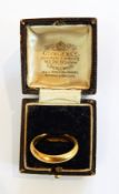 22ct gold wedding ring, approx. 6.