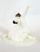 An English bone china Coalport figure "A Legendary Partnership", Fonteyn and Nureyev dancing, No.