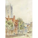 Coloured etchings of Devonshire and Somerset, mirror, watercolour, etc.