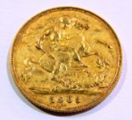 Edward VII half-sovereign,