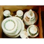 Quantity Spanish "Pontesa" pottery dinnerware,