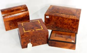 A domed top thuja wood box,