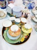 Royal Albert china "Gossamer" pattern teaset for six with gilt borders,