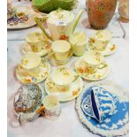 A Royal Albert cream china part tea service,