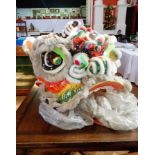 A Chinese Carnival dragons head and tail