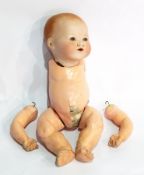 An Armand Marseille bisque headed doll, No.