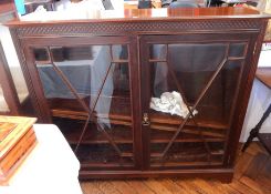 A mahogany bookcase,