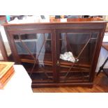 A mahogany bookcase,