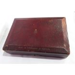A George V red morocco leather filing despatch box "Board of Agriculture and Fisheries",