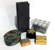 A collection of decorative boxes (1 box)