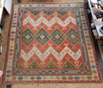 Turkish Kayam carpet with geometric design, 5.4m x 4.