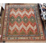 Turkish Kayam carpet with geometric design, 5.4m x 4.