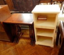 A nest of three rectangular top occasional tables,