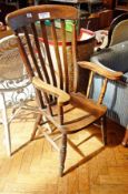 A Windsor stickback kitchen chair