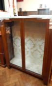 Art Deco style mahogany glazed display cabinet,