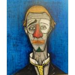 After Bernard Buffet Colour print Portrait of a clown,
