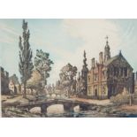 After James Priddy Artist's proof colour print "Bourton on the Water", signed in pencil,