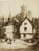 Albany E Howarth (1872-1936) Etching "Amiens No.