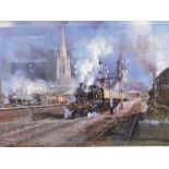 Quantity of pictures to include:- After John Austin, steam train, entitled "The Flyer",