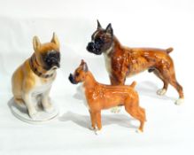 A Royal Doulton model of a dog "Ch. Warlord of Mazelaine", a Goebel model of a mastiff, no.