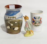 Beswick, Beatrix Potter's "Foxy Whiskered Gentleman", commemorative mug - The Great World War,