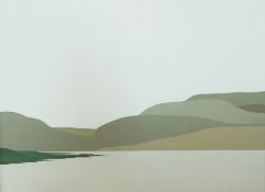 G Jackson Oil on canvas Lake landscape, signed,
